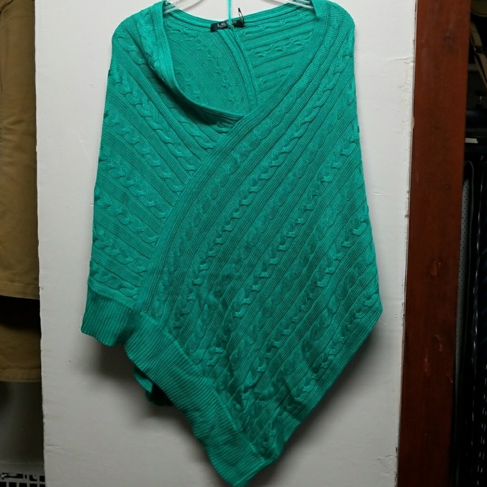 Ralph Lauren green poncho